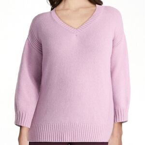Women's Plus V Neck Tunic Sweater    Various Sizes    Lavender NWT